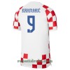 Kroatia Kramaric 9 Hjemme VM 2022 - Herre Fotballdrakt